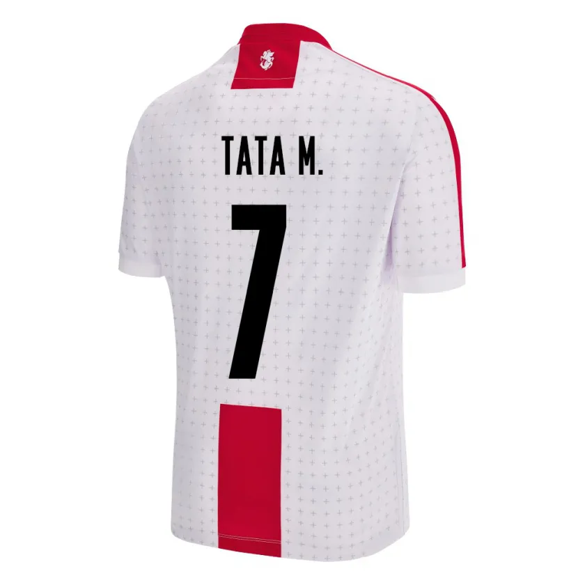 Danxen Hombre Camiseta Georgia Tata Matveeva #7 Blanco 1ª Equipación 24-26 La Camisa