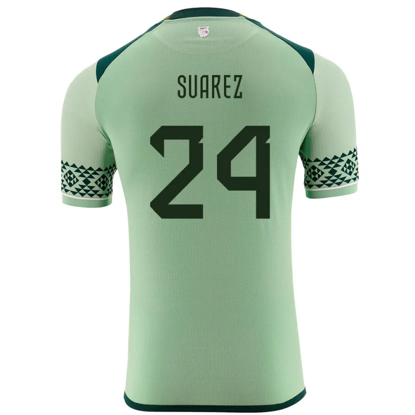 Danxen Hombre Camiseta Bolivia Marcelo Suárez #24 Verde Claro 1ª Equipación 24-26 La Camisa