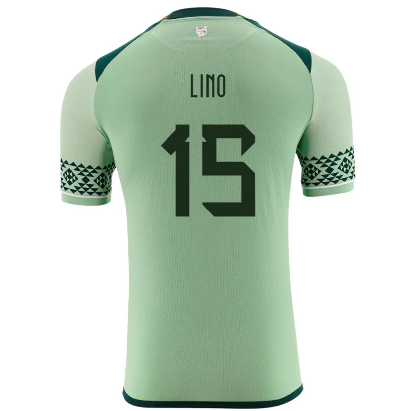 Danxen Hombre Camiseta Bolivia Daniel Lino #15 Verde Claro 1ª Equipación 24-26 La Camisa