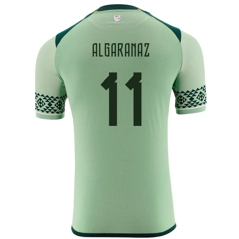 Danxen Hombre Camiseta Bolivia Carmelo Algarañaz #11 Verde Claro 1ª Equipación 24-26 La Camisa