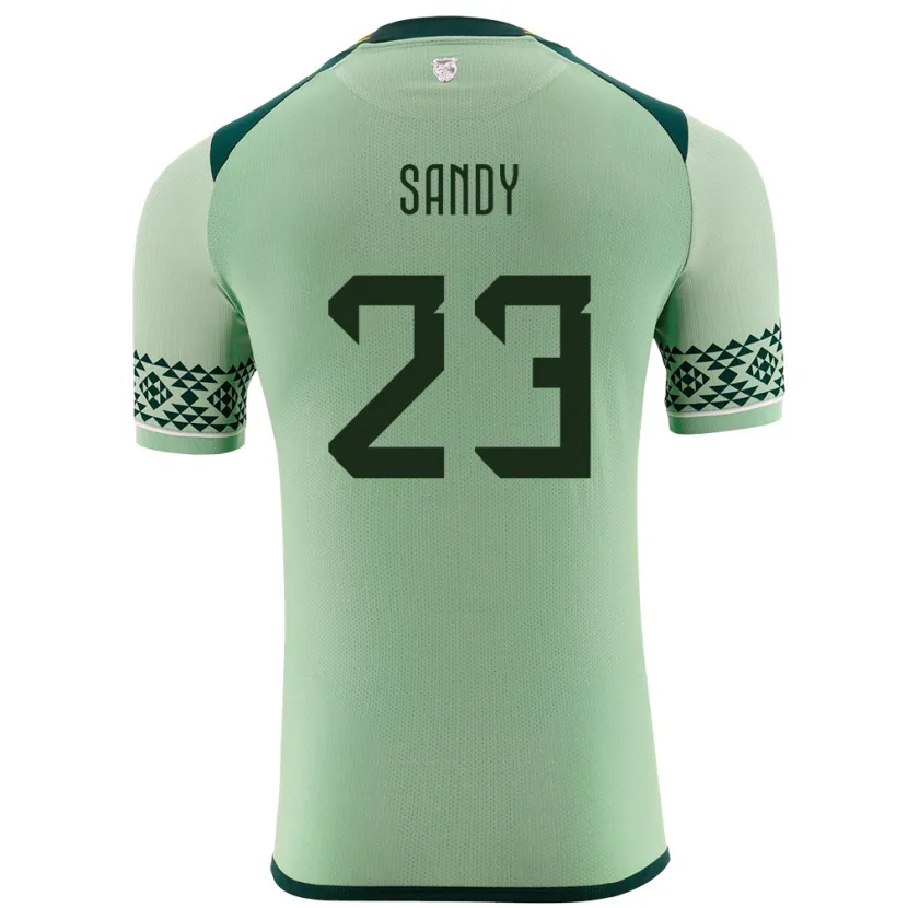 Danxen Hombre Camiseta Bolivia Daniel Sandy #23 Verde Claro 1ª Equipación 24-26 La Camisa