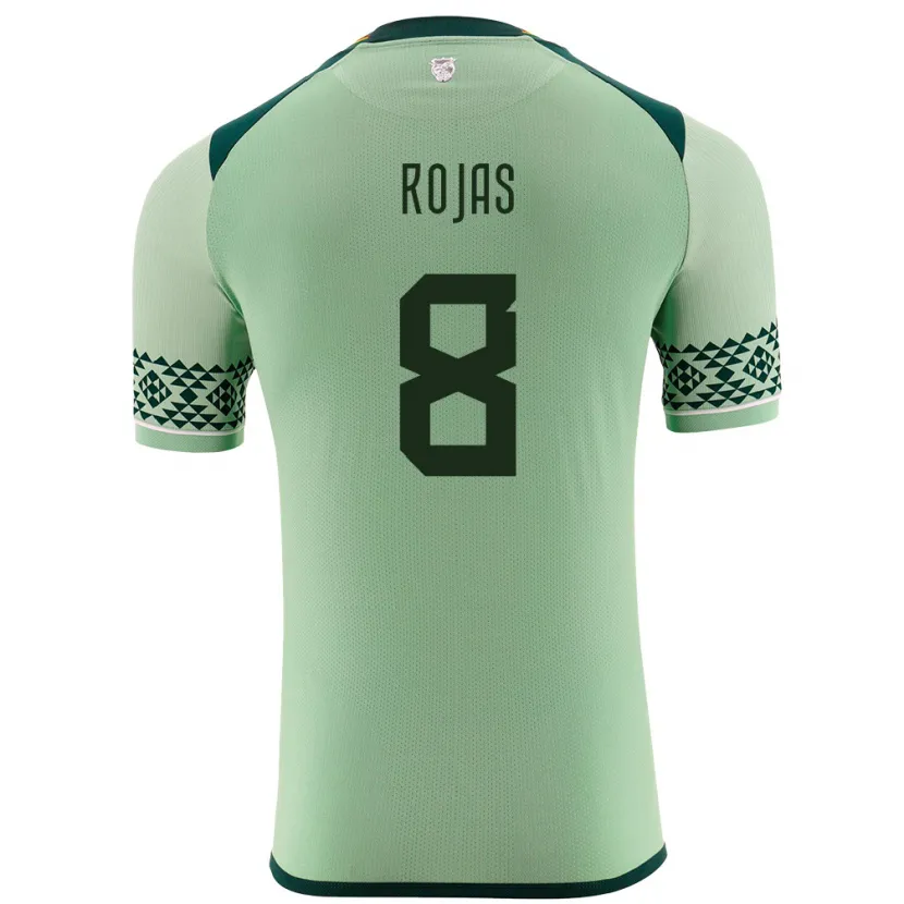 Danxen Hombre Camiseta Bolivia Jairo Rojas #8 Verde Claro 1ª Equipación 24-26 La Camisa