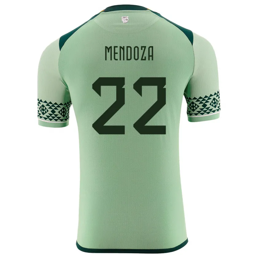 Danxen Hombre Camiseta Bolivia Gonzalo Mendoza #22 Verde Claro 1ª Equipación 24-26 La Camisa