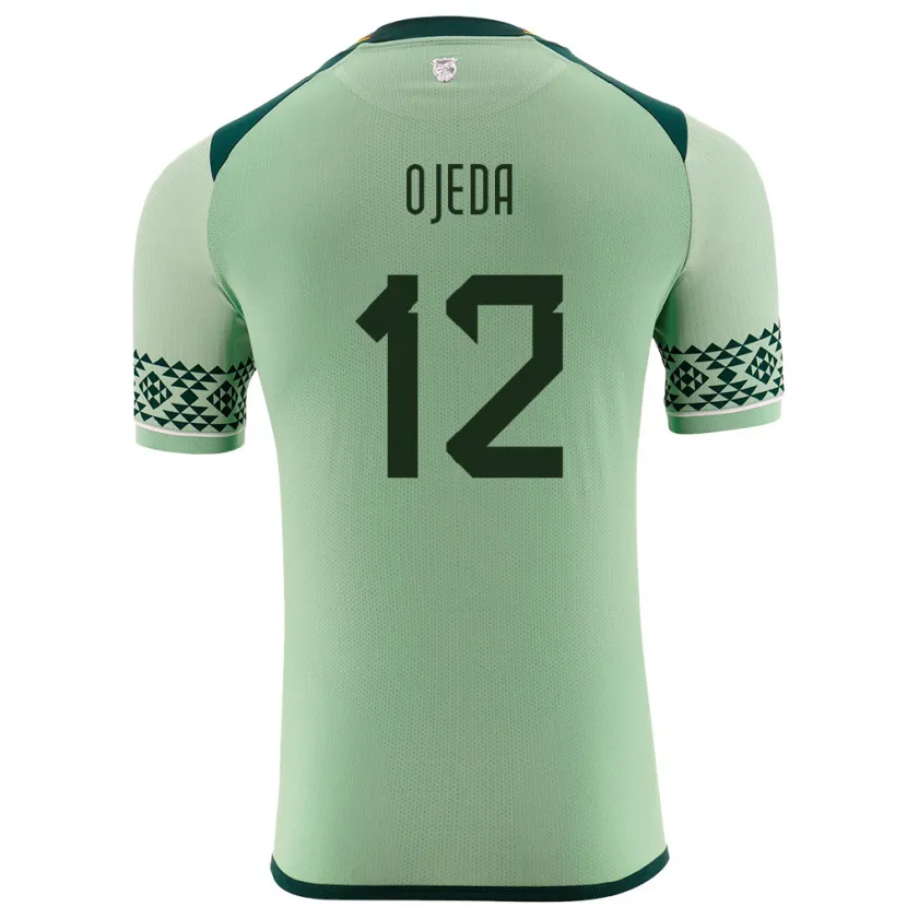Danxen Hombre Camiseta Bolivia Vanessa Ojeda #12 Verde Claro 1ª Equipación 24-26 La Camisa