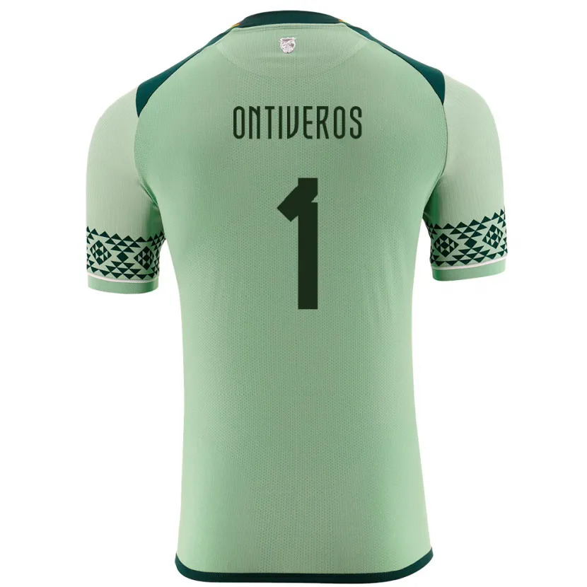 Danxen Hombre Camiseta Bolivia Mel Ontiveros #1 Verde Claro 1ª Equipación 24-26 La Camisa