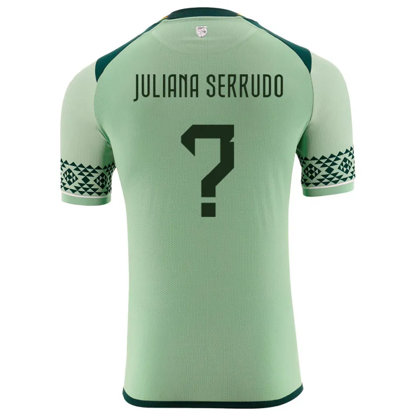 Danxen Hombre Camiseta Bolivia Eyda Juliana Serrudo #0 Verde Claro 1ª Equipación 24-26 La Camisa