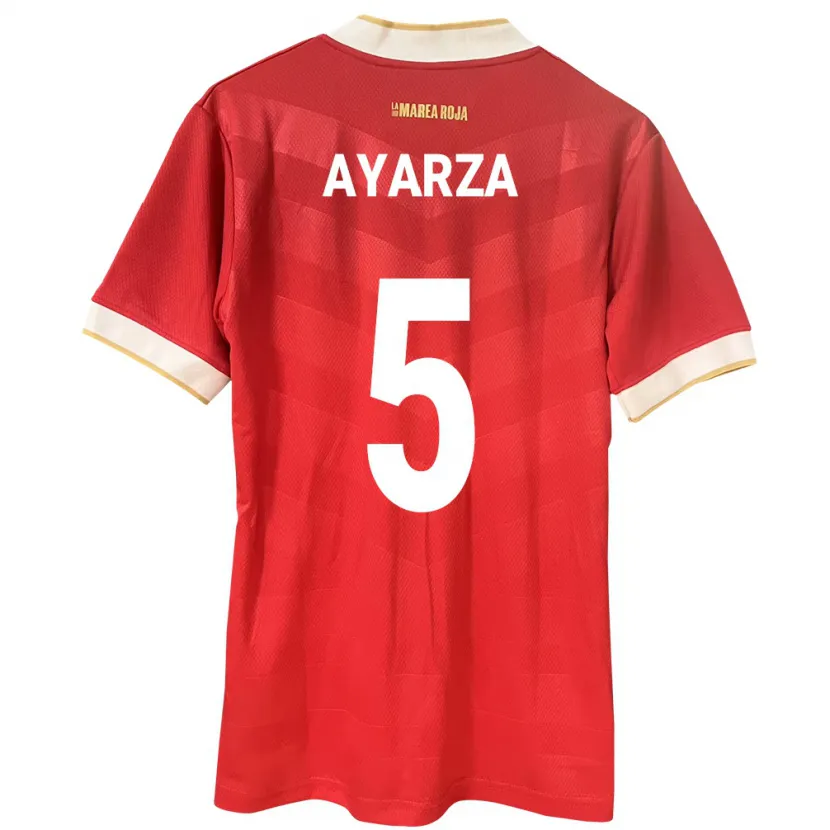 Danxen Hombre Camiseta Panamá Abdiel Ayarza #5 Rojo 1ª Equipación 24-26 La Camisa