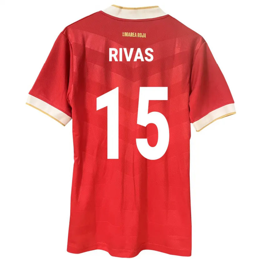 Danxen Hombre Camiseta Panamá Karla Rivas #15 Rojo 1ª Equipación 24-26 La Camisa