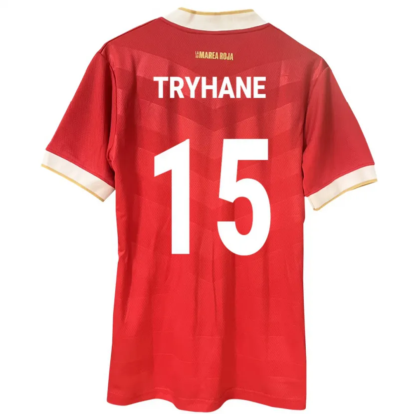 Danxen Hombre Camiseta Panamá Izaura Tryhane #15 Rojo 1ª Equipación 24-26 La Camisa