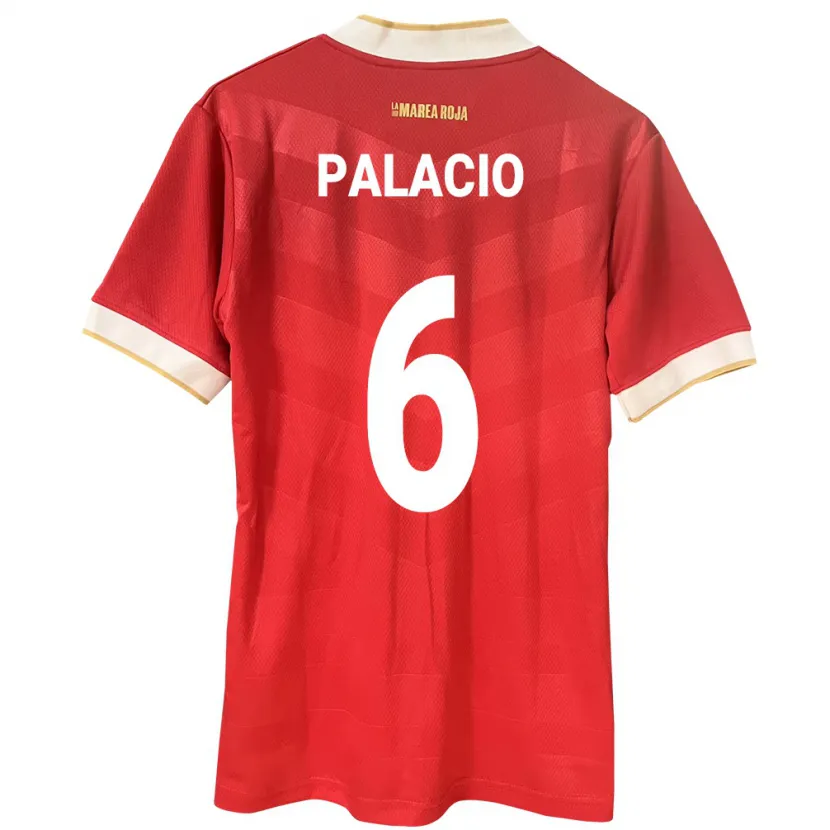 Danxen Hombre Camiseta Panamá Yamileth Palacio #6 Rojo 1ª Equipación 24-26 La Camisa