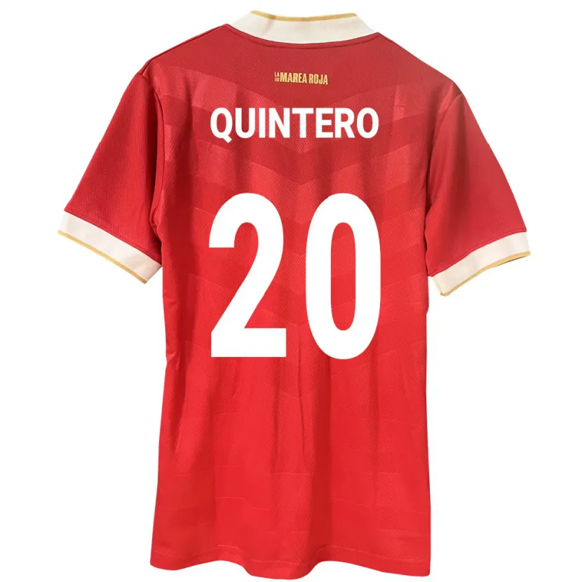 Danxen Hombre Camiseta Panamá Aldrith Quintero #20 Rojo 1ª Equipación 24-26 La Camisa