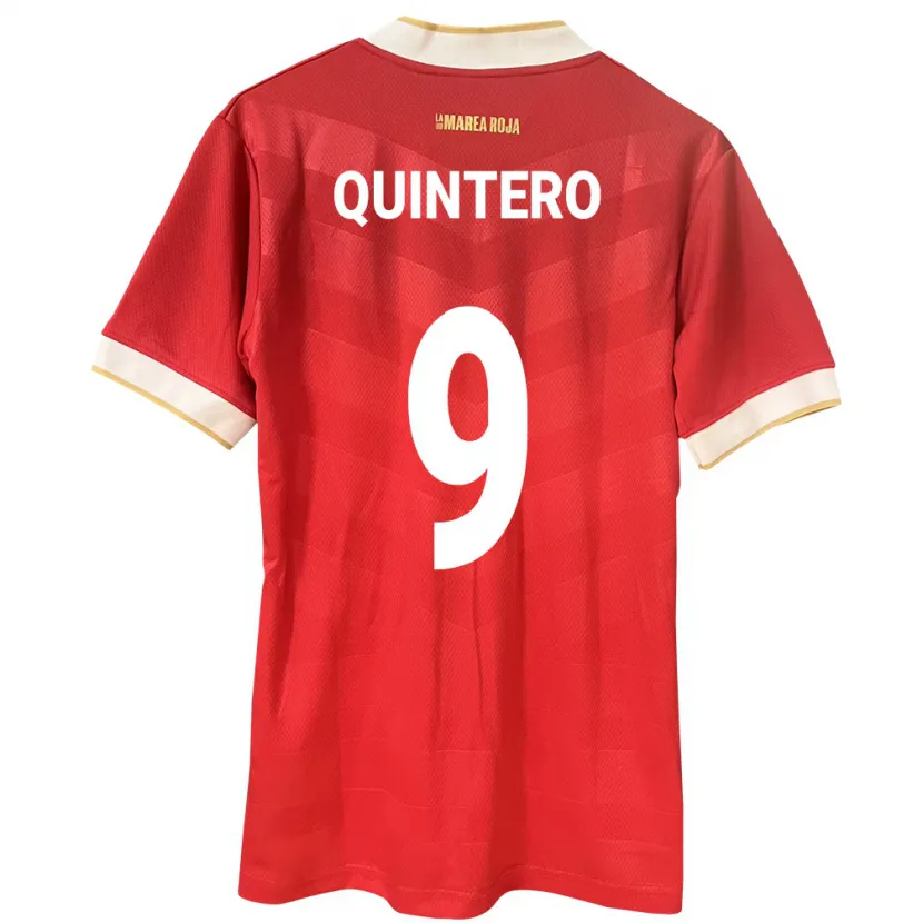 Danxen Hombre Camiseta Panamá Ana Quintero #9 Rojo 1ª Equipación 24-26 La Camisa