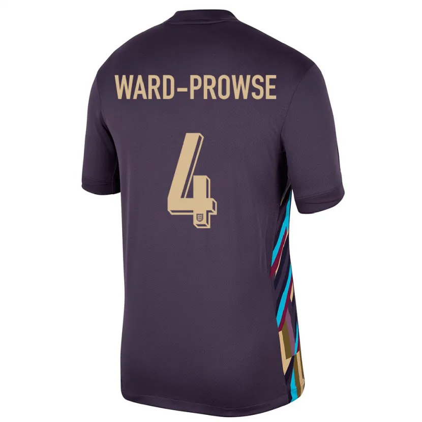 Danxen Hombre Camiseta Inglaterra James Ward-Prowse #4 Pasa Oscura 2ª Equipación 24-26 La Camisa