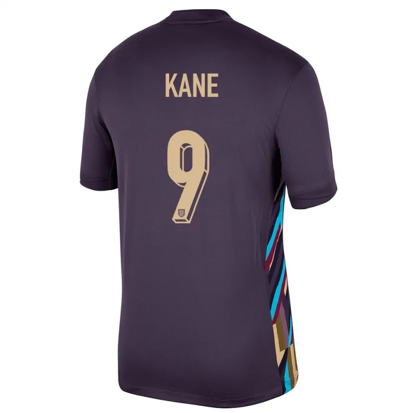 Danxen Hombre Camiseta Inglaterra Harry Kane #9 Pasa Oscura 2ª Equipación 24-26 La Camisa