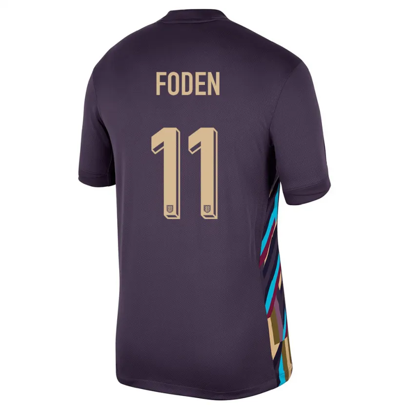 Danxen Hombre Camiseta Inglaterra Phil Foden #11 Pasa Oscura 2ª Equipación 24-26 La Camisa