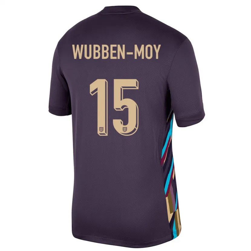 Danxen Hombre Camiseta Inglaterra Lotte Wubben Moy #15 Pasa Oscura 2ª Equipación 24-26 La Camisa