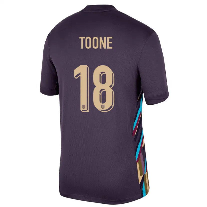 Danxen Hombre Camiseta Inglaterra Ella Toone #18 Pasa Oscura 2ª Equipación 24-26 La Camisa