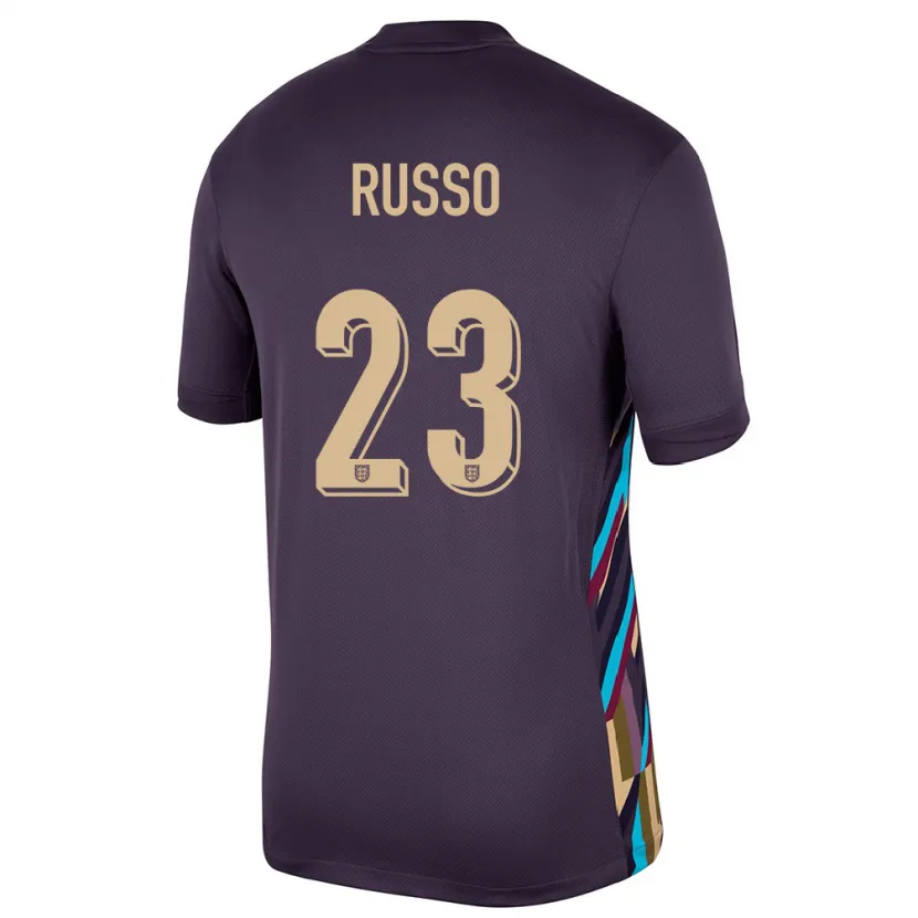 Danxen Hombre Camiseta Inglaterra Alessia Russo #23 Pasa Oscura 2ª Equipación 24-26 La Camisa