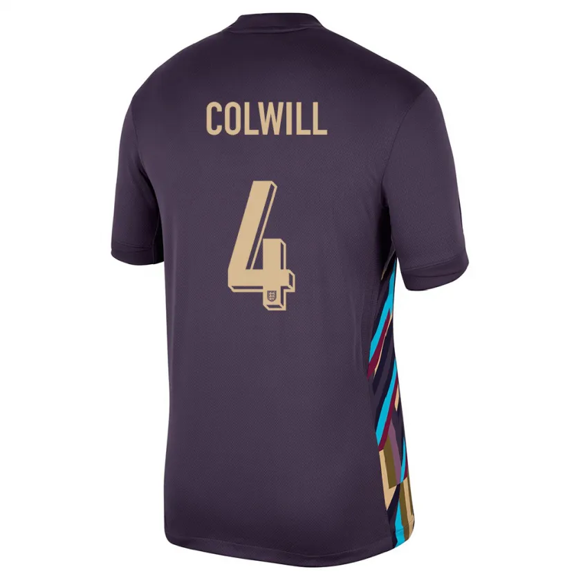 Danxen Hombre Camiseta Inglaterra Levi Colwill #4 Pasa Oscura 2ª Equipación 24-26 La Camisa