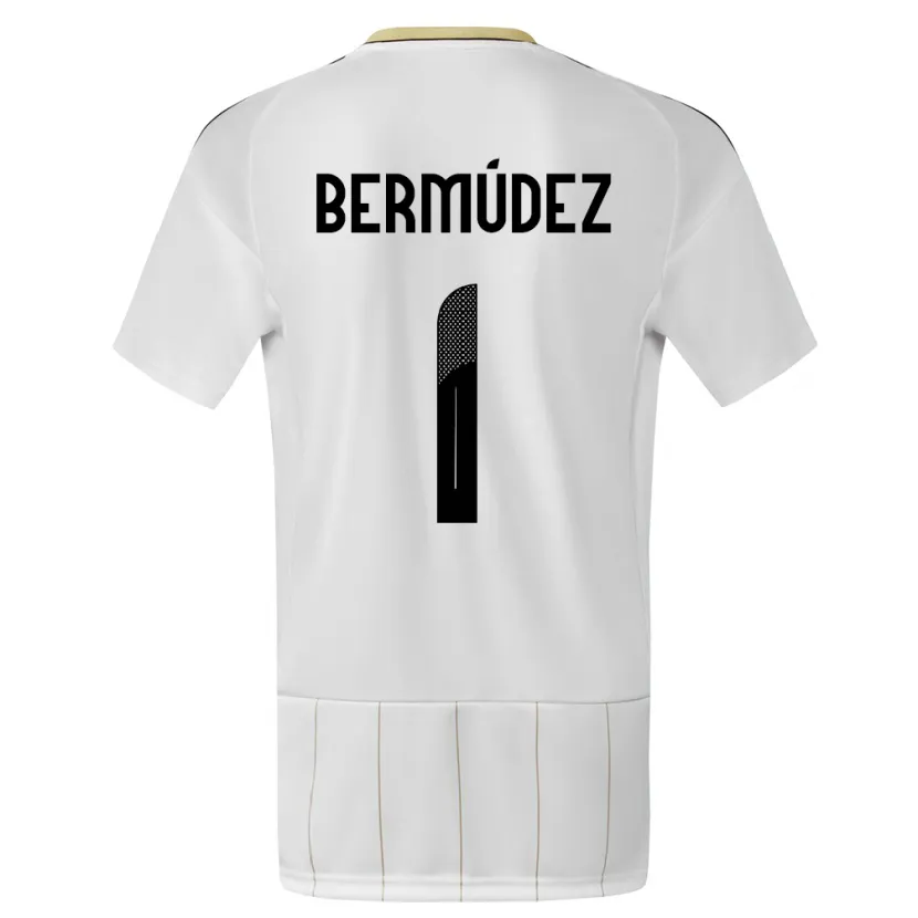 Danxen Hombre Camiseta Costa Rica Noelia Bermudez #1 Blanco 2ª Equipación 24-26 La Camisa