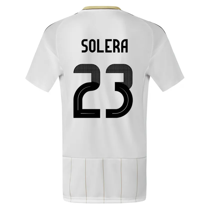 Danxen Hombre Camiseta Costa Rica Daniela Solera #23 Blanco 2ª Equipación 24-26 La Camisa