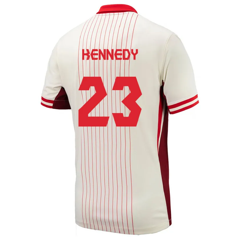 Danxen Hombre Camiseta Canadá Scott Kennedy #23 Blanco 2ª Equipación 24-26 La Camisa