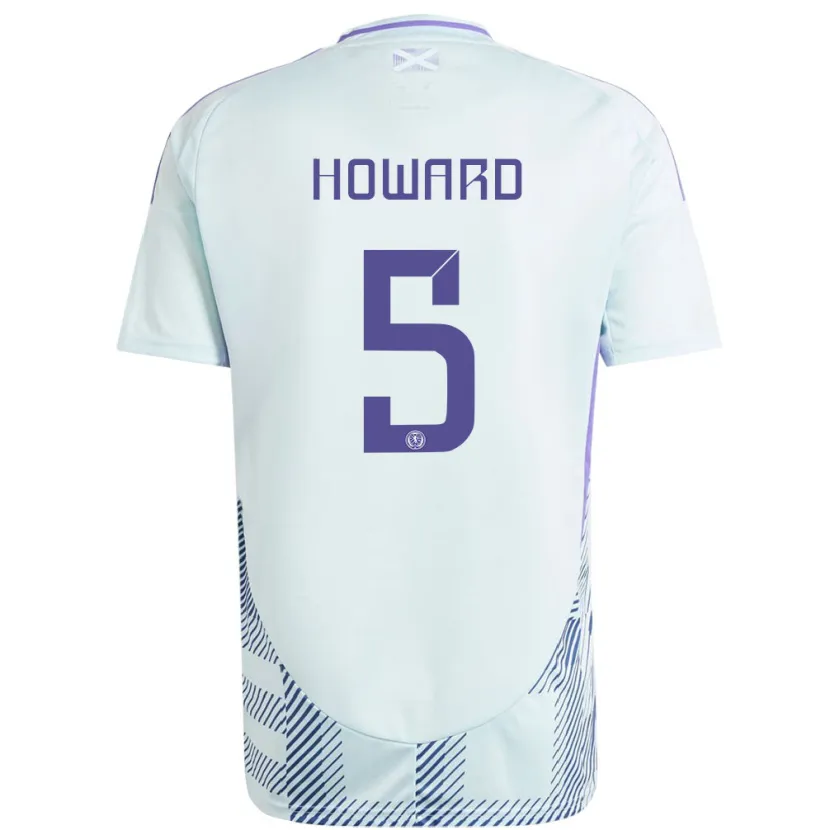 Danxen Hombre Camiseta Escocia Sophie Howard #5 Azul Menta Claro 2ª Equipación 24-26 La Camisa