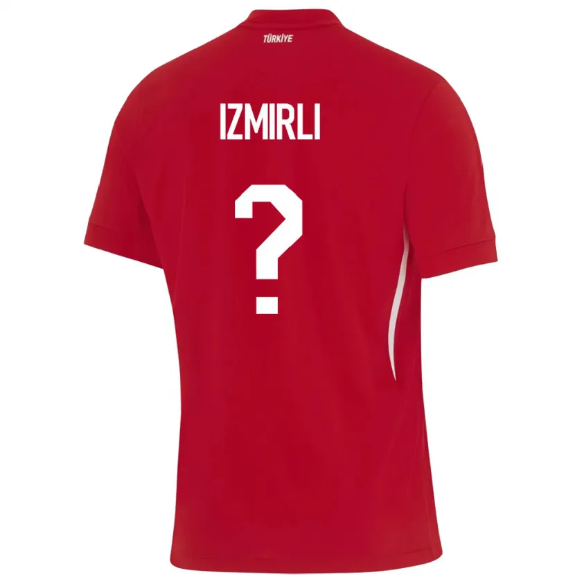 Danxen Hombre Camiseta Turquía Ege İzmirli #0 Rojo 2ª Equipación 24-26 La Camisa