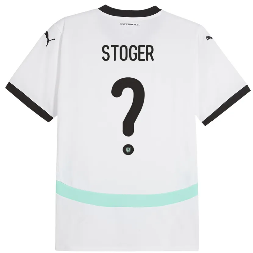 Danxen Hombre Camiseta Austria Marcel Stöger #0 Blanco 2ª Equipación 24-26 La Camisa
