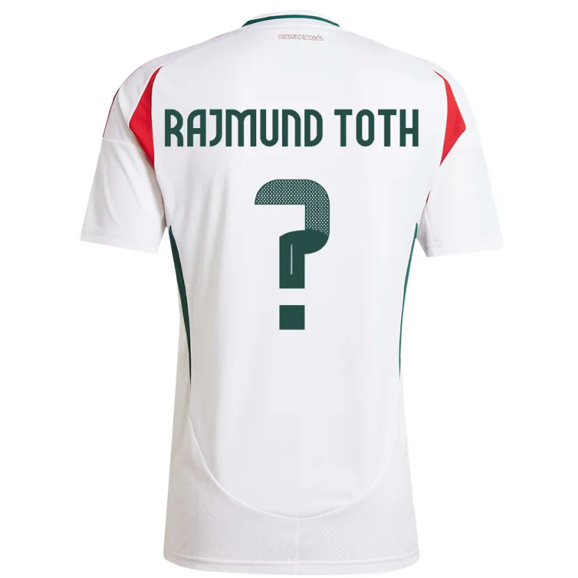 Danxen Hombre Camiseta Hungría Rajmund Tóth #0 Blanco 2ª Equipación 24-26 La Camisa