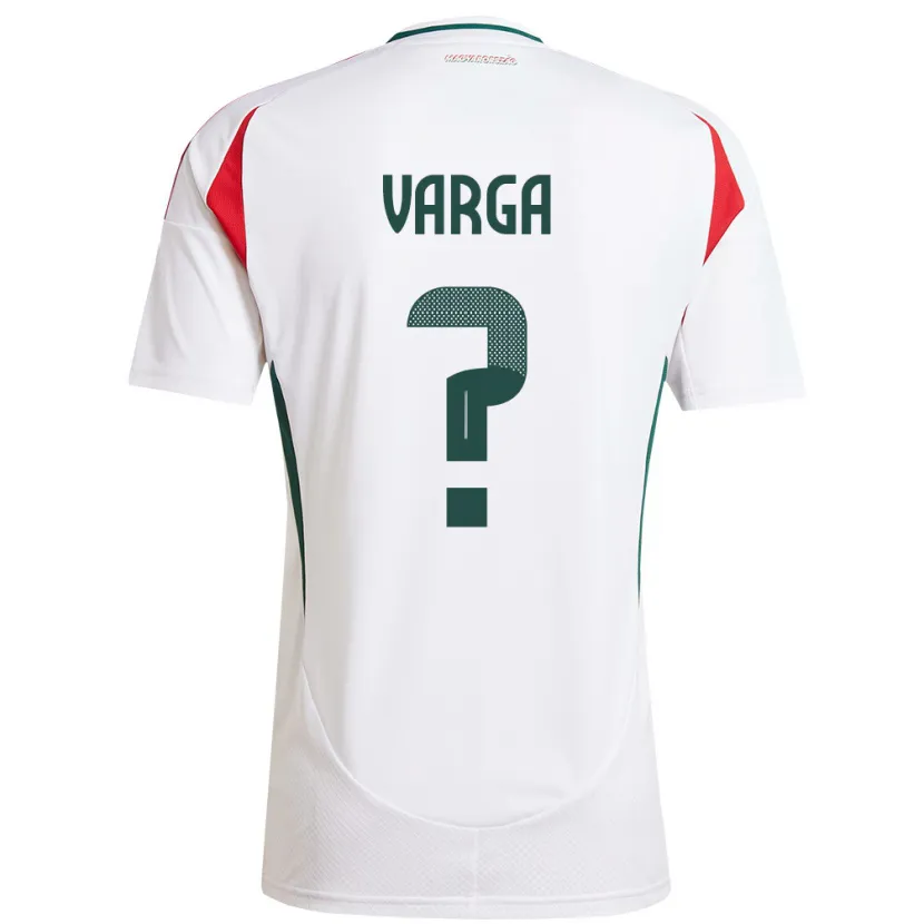 Danxen Hombre Camiseta Hungría Zétény Varga #0 Blanco 2ª Equipación 24-26 La Camisa