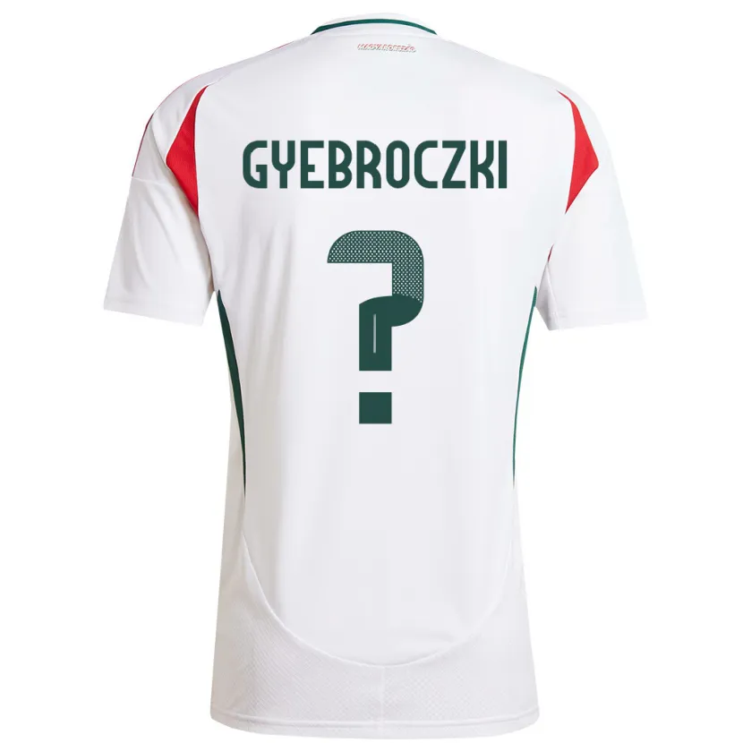 Danxen Hombre Camiseta Hungría Dávid Gyebróczki #0 Blanco 2ª Equipación 24-26 La Camisa