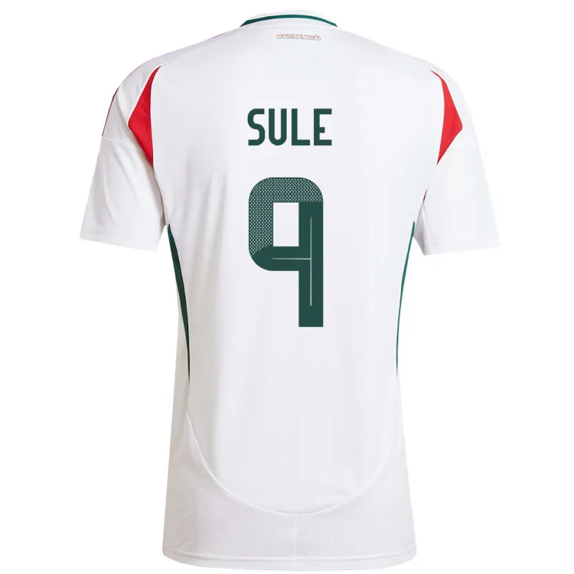 Danxen Hombre Camiseta Hungría Dóra Süle #9 Blanco 2ª Equipación 24-26 La Camisa