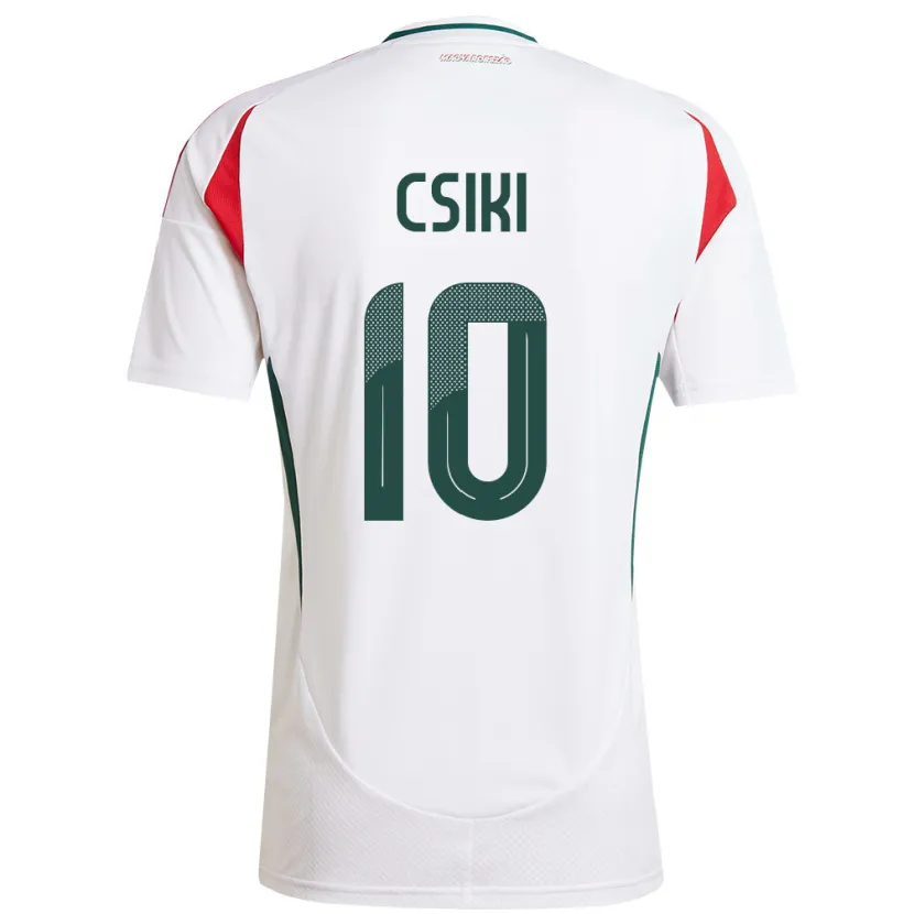 Danxen Hombre Camiseta Hungría Anna Csiki #10 Blanco 2ª Equipación 24-26 La Camisa