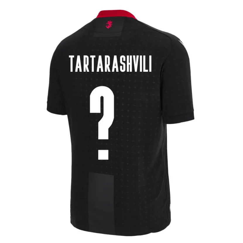 Danxen Hombre Camiseta Georgia Saba Tartarashvili #0 Negro 2ª Equipación 24-26 La Camisa