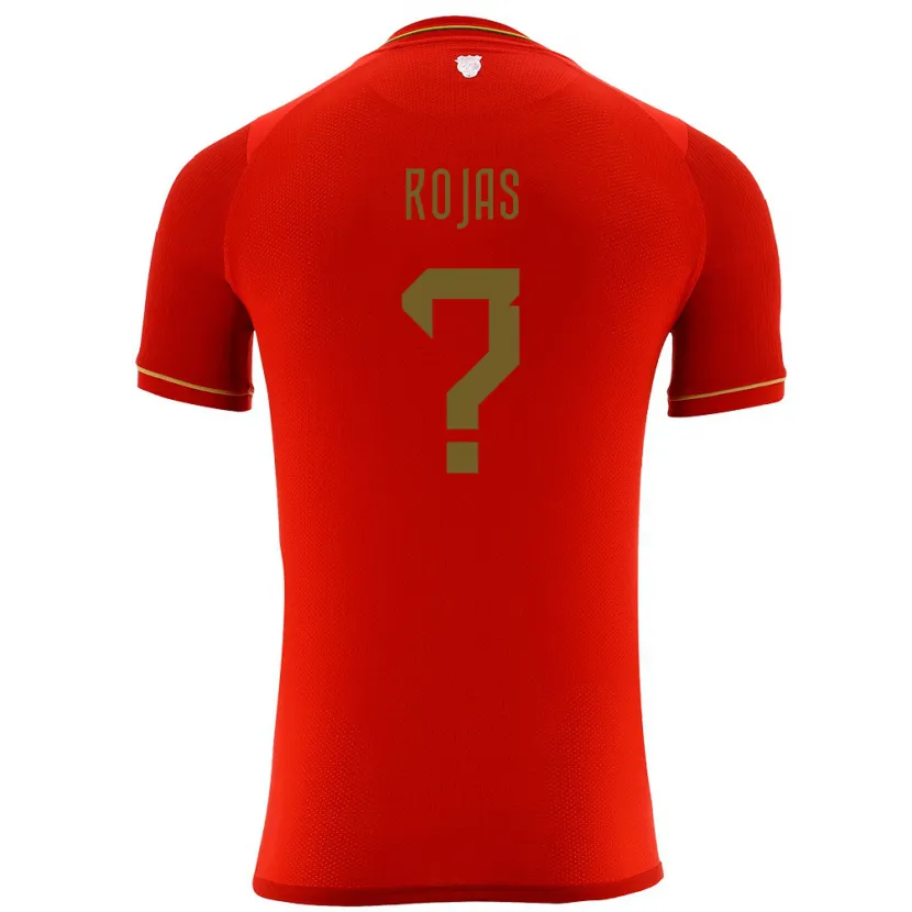 Danxen Hombre Camiseta Bolivia Daniel Rojas #0 Rojo 2ª Equipación 24-26 La Camisa