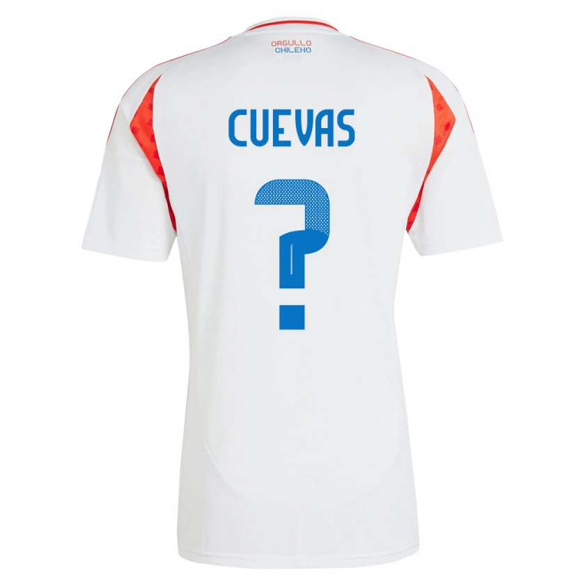 Danxen Hombre Camiseta Chile Yastin Cuevas #0 Blanco 2ª Equipación 24-26 La Camisa