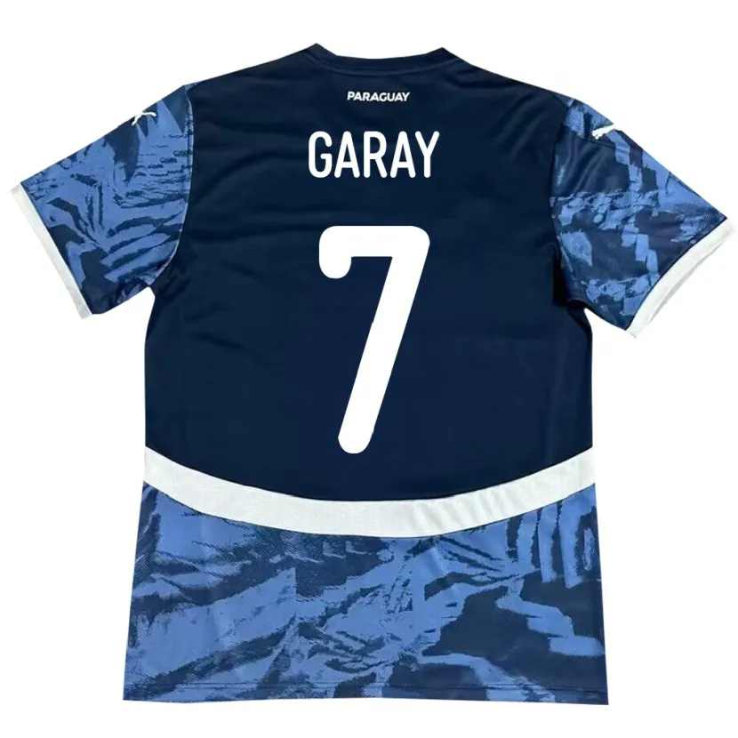 Danxen Hombre Camiseta Paraguay Griselda Garay #7 Azul 2ª Equipación 24-26 La Camisa