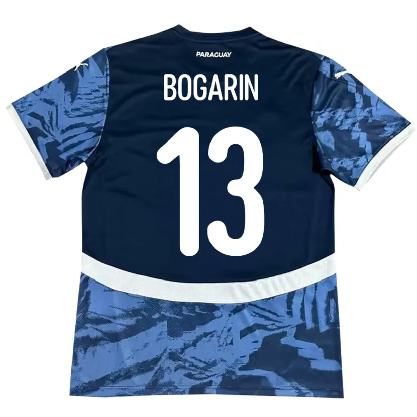 Danxen Hombre Camiseta Paraguay Dahiana Bogarín #13 Azul 2ª Equipación 24-26 La Camisa