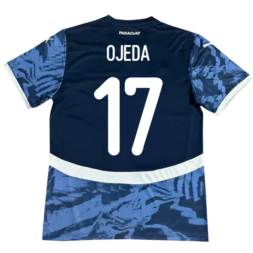 Danxen Hombre Camiseta Paraguay Deisy Ojeda #17 Azul 2ª Equipación 24-26 La Camisa