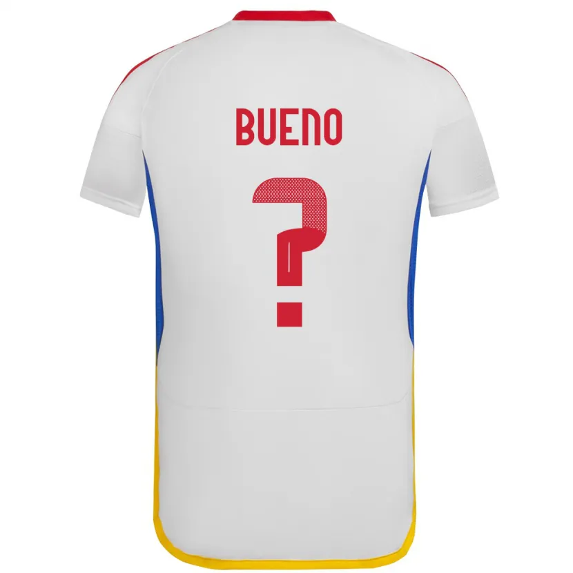 Danxen Hombre Camiseta Venezuela Jesús Bueno #0 Blanco 2ª Equipación 24-26 La Camisa