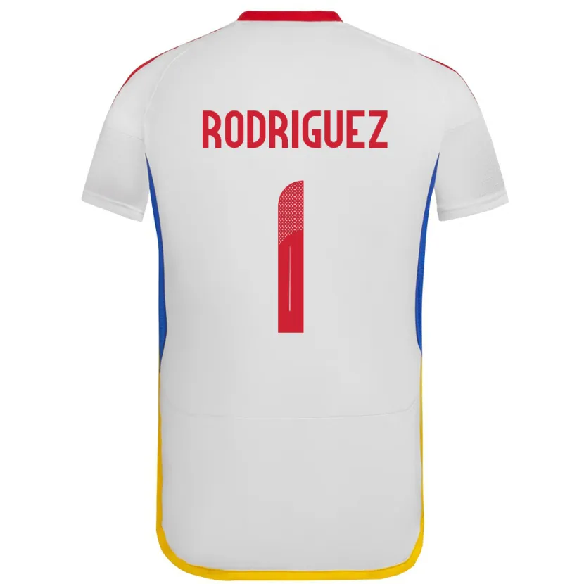 Danxen Hombre Camiseta Venezuela Samuel Rodriguez #1 Blanco 2ª Equipación 24-26 La Camisa