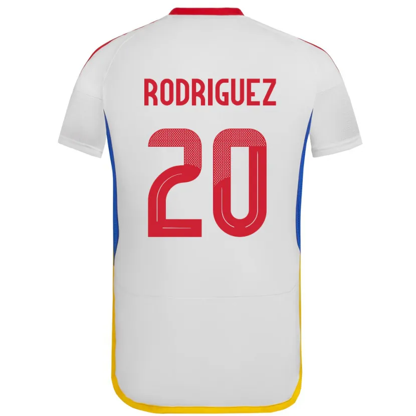 Danxen Hombre Camiseta Venezuela Dayana Rodríguez #20 Blanco 2ª Equipación 24-26 La Camisa
