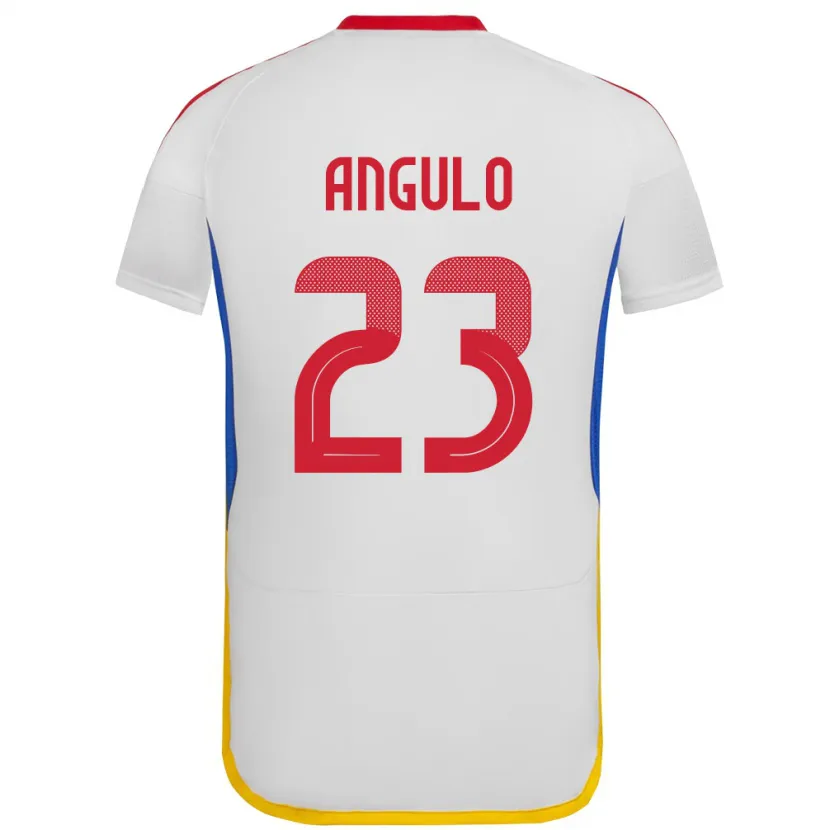 Danxen Hombre Camiseta Venezuela Gabriela Angulo #23 Blanco 2ª Equipación 24-26 La Camisa