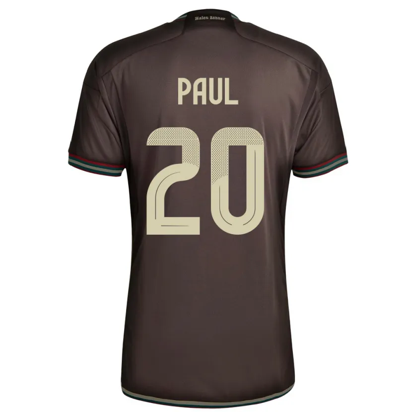 Danxen Hombre Camiseta Jamaica Lachante Paul #20 Marrón Noche 2ª Equipación 24-26 La Camisa