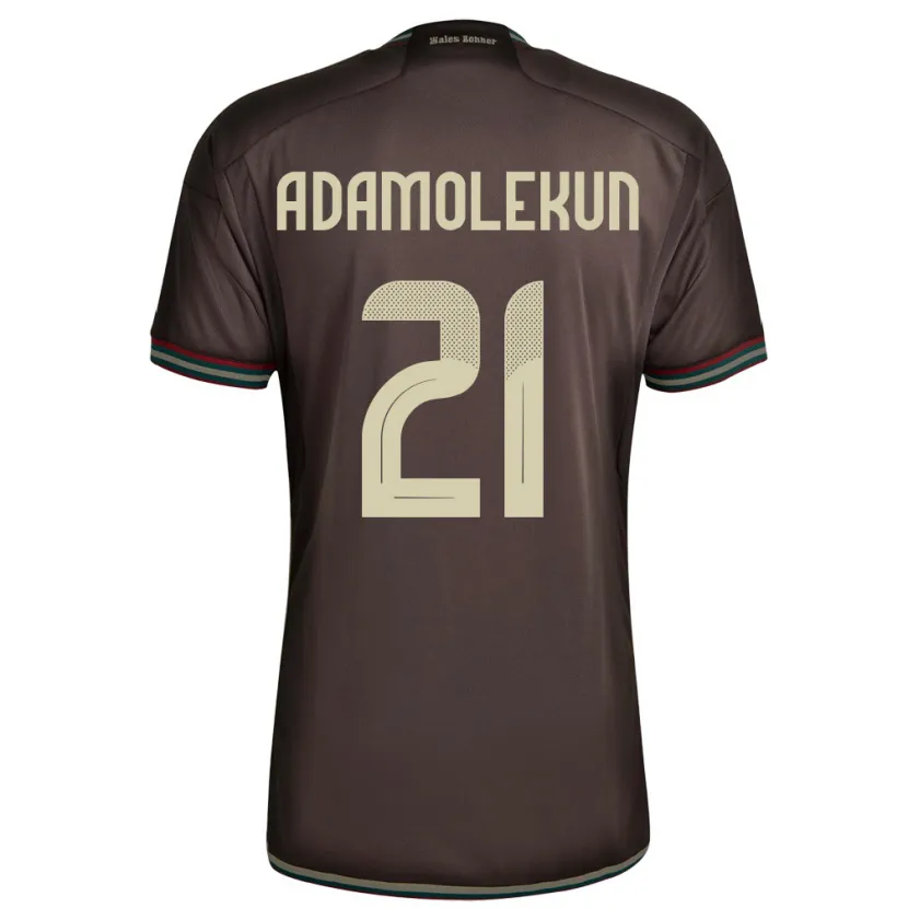 Danxen Hombre Camiseta Jamaica Olufolasade Adamolekun #21 Marrón Noche 2ª Equipación 24-26 La Camisa