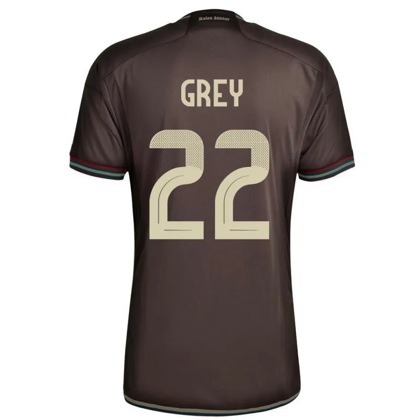 Danxen Hombre Camiseta Jamaica Mireya Grey #22 Marrón Noche 2ª Equipación 24-26 La Camisa