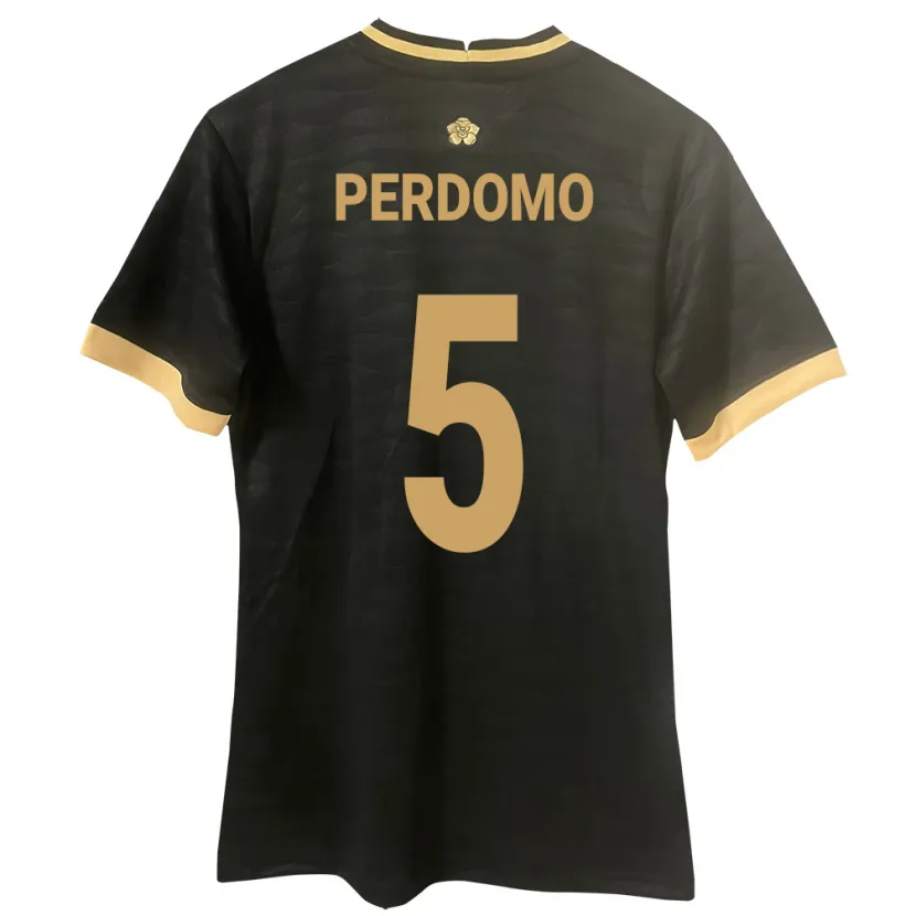 Danxen Hombre Camiseta Panamá Reyniel Perdomo #5 Negro 2ª Equipación 24-26 La Camisa