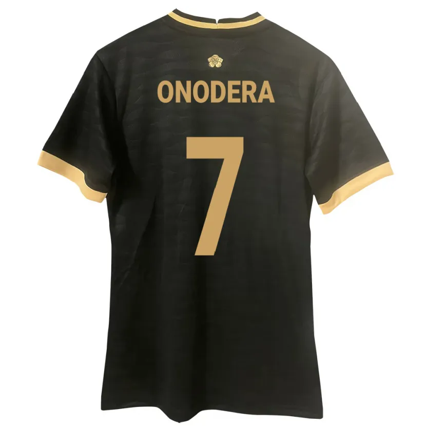 Danxen Hombre Camiseta Panamá Alison Onodera #7 Negro 2ª Equipación 24-26 La Camisa