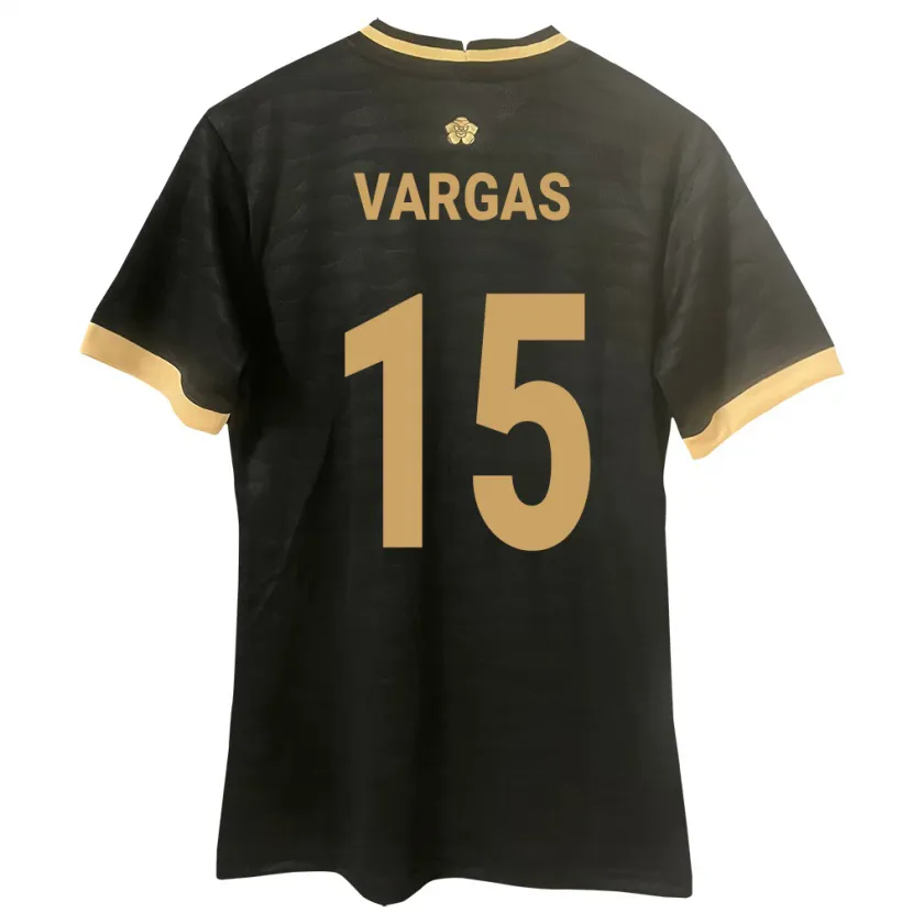 Danxen Hombre Camiseta Panamá Rosario Vargas #15 Negro 2ª Equipación 24-26 La Camisa